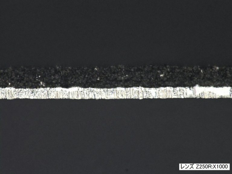 リチウムイオン電池　電極材（正極100μm・片面塗工）の打抜き加工性試験結果